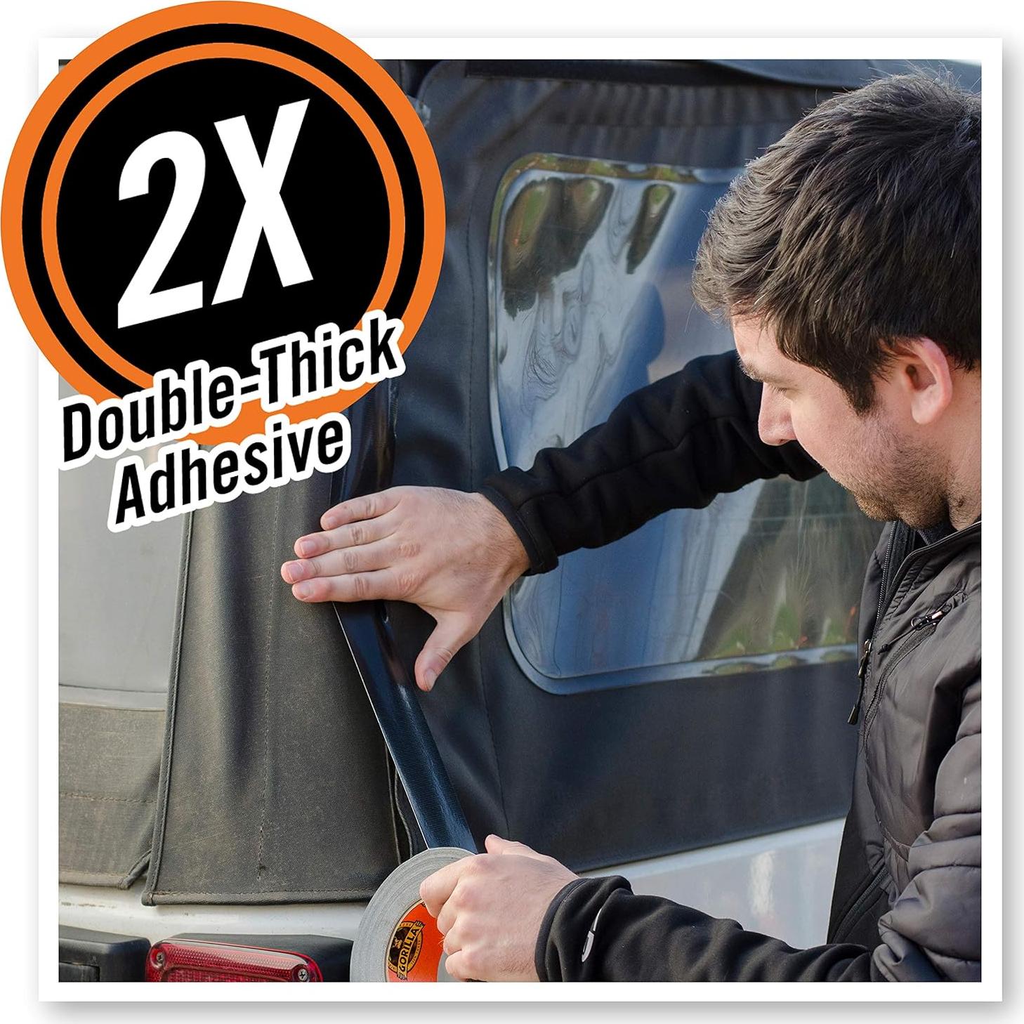 Cinta Ducto Gorilla Negra 48mm x 11m - Paquete de 6