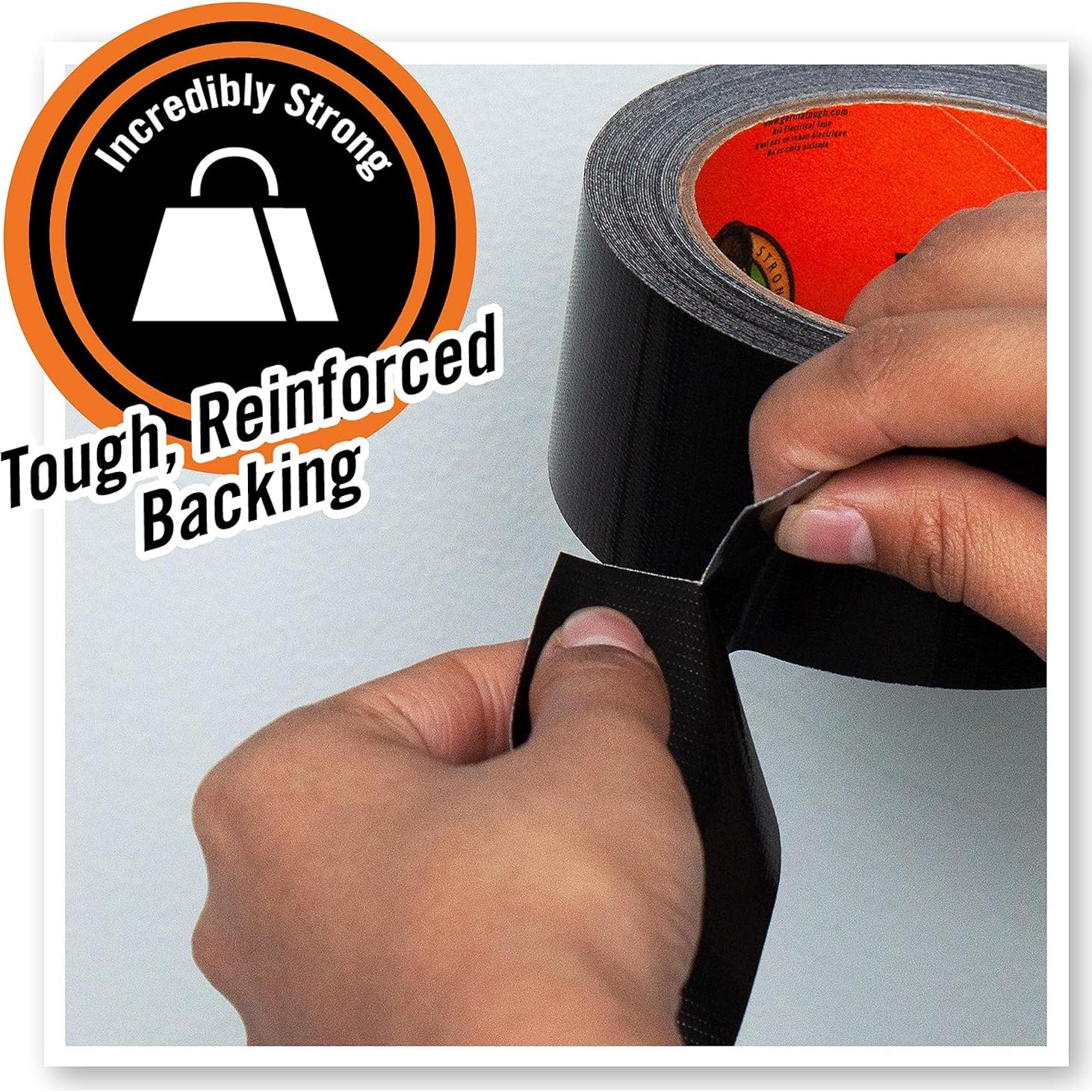 Cinta Ducto Gorilla Negra 48mm x 11m - Paquete de 6