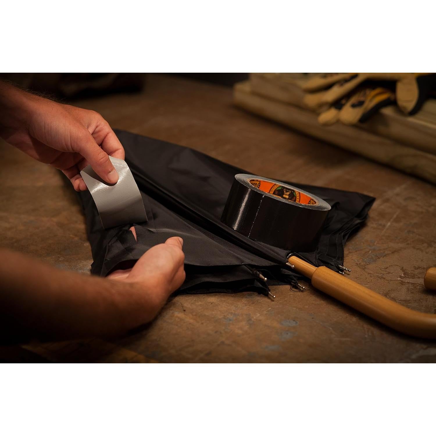 Cinta Ducto Gorilla Negra 48mm x 11m - Paquete de 6