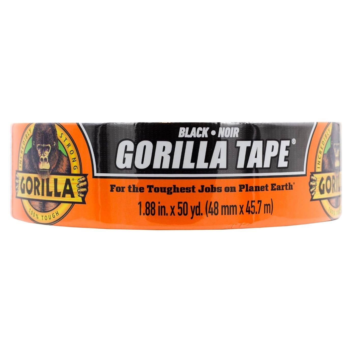 Cinta Ducto Gorilla Negra 4.57 cm x 45.72 m - Resistente Todo Clima