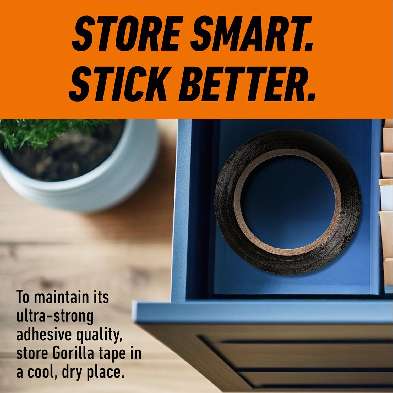 Cinta Ducto Gorilla Negra 4.57 cm x 45.72 m - Resistente Todo Clima