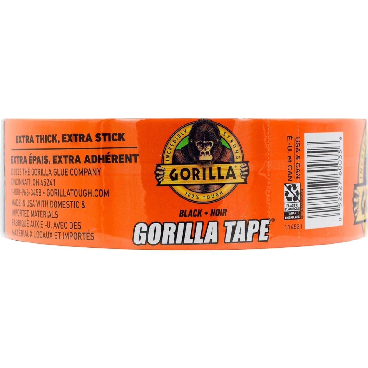 Cinta Ducto Gorilla 48mm x 32m Resistente Todo Clima Pack 1