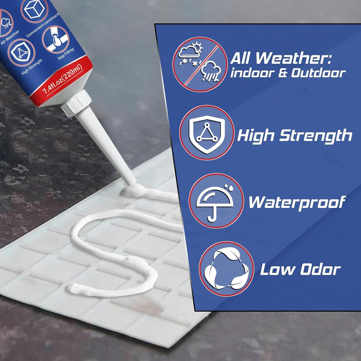 Adhesivo de Construcción Yeardera 7.4 Onzas Alta Resistencia