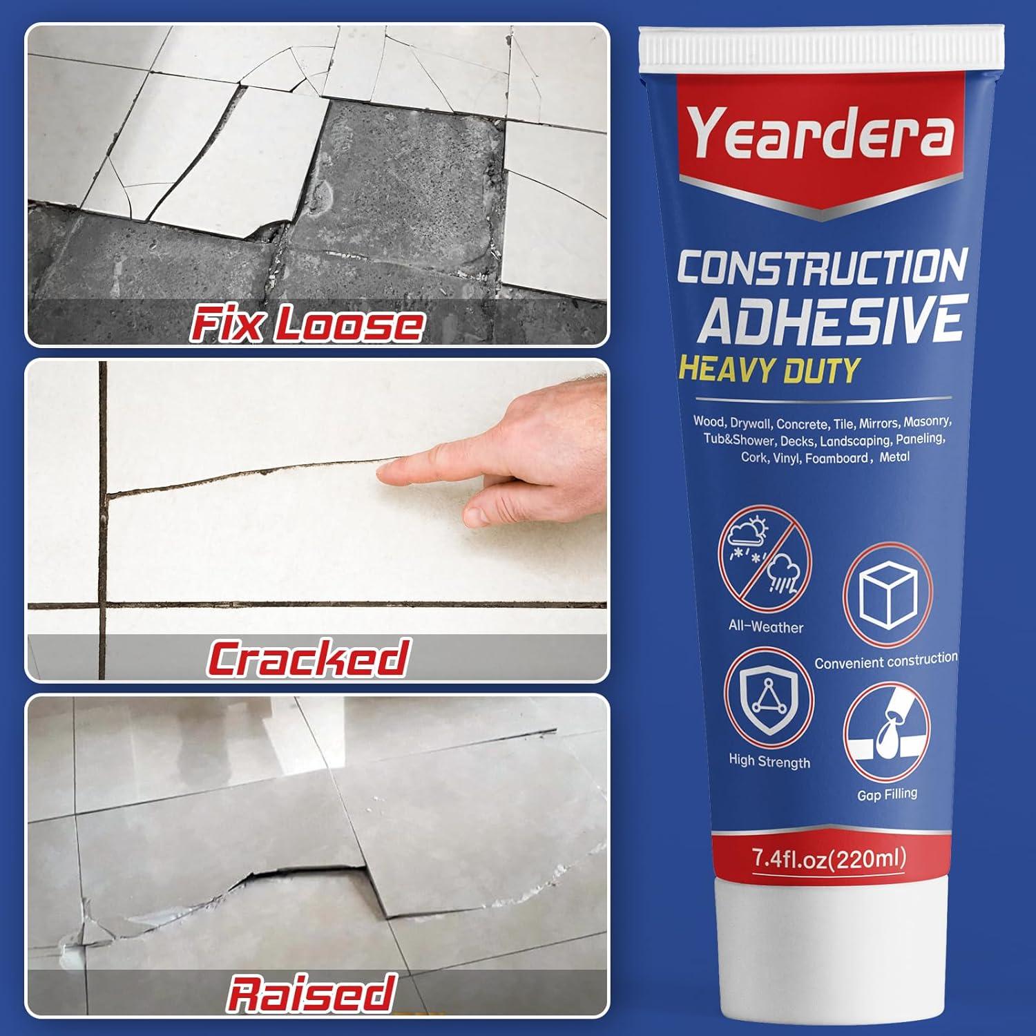 Adhesivo de Construcción Yeardera 7.4 Onzas Alta Resistencia