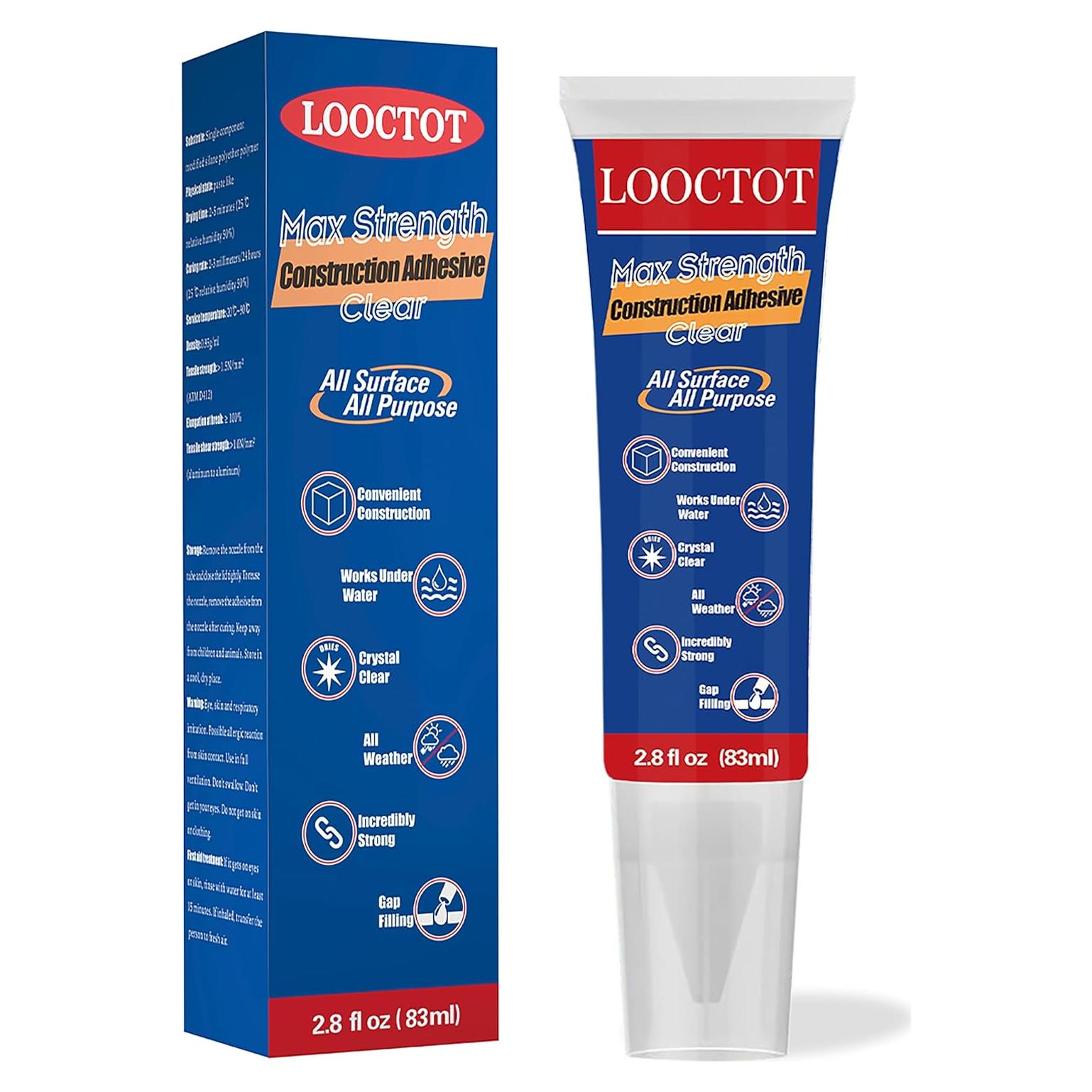Adhesivo de Construcción LOOCTOT Transparente 83ml Squeeze