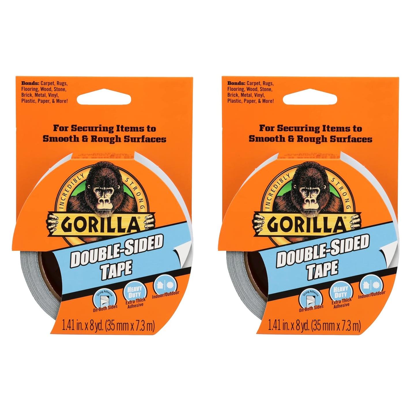 Cinta Doble Cara Gorilla 3.58 cm x 7.32 m - Paquete de 2