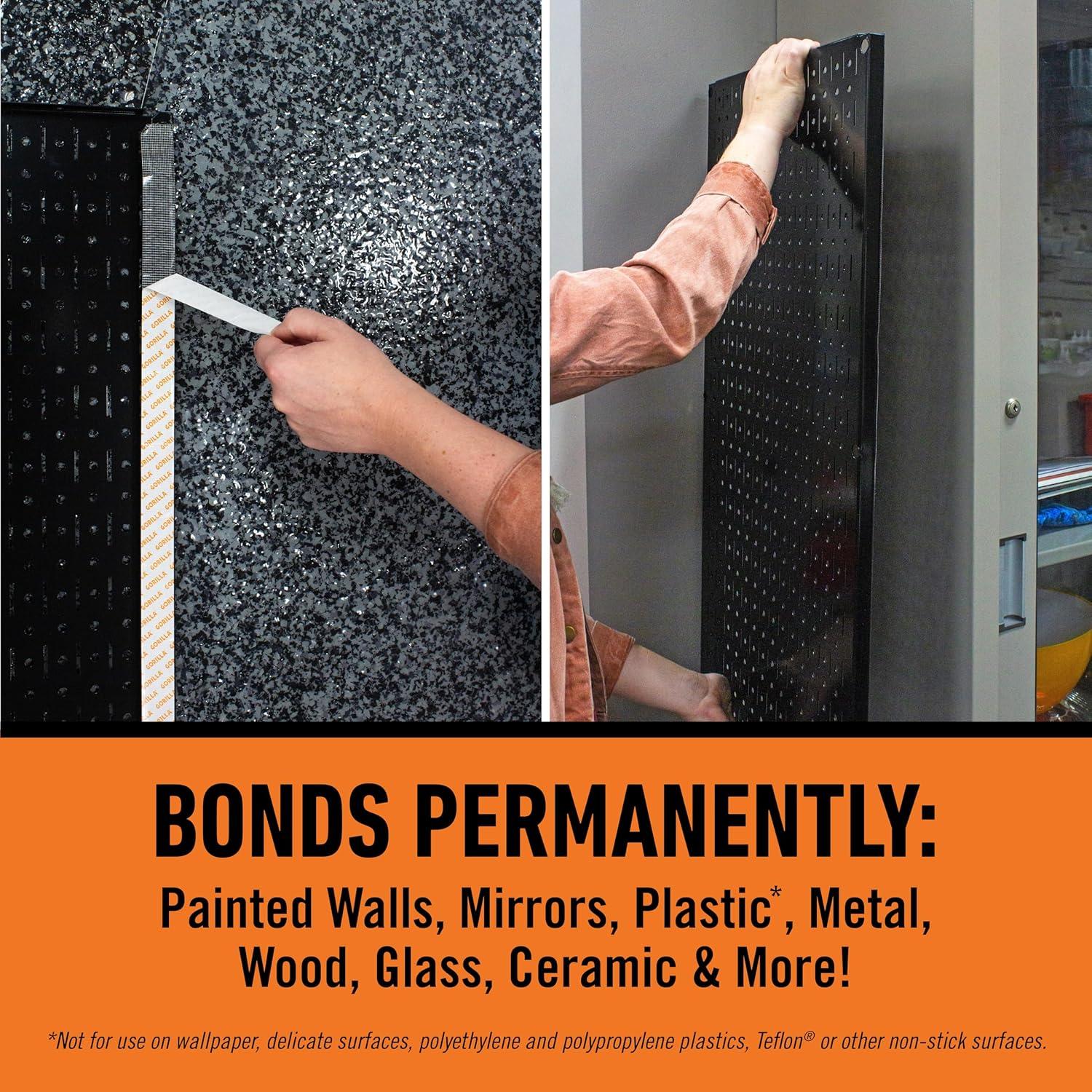 Cinta de Montaje Gorilla Max Strength Doble Cara 2.54cm x 152.4cm