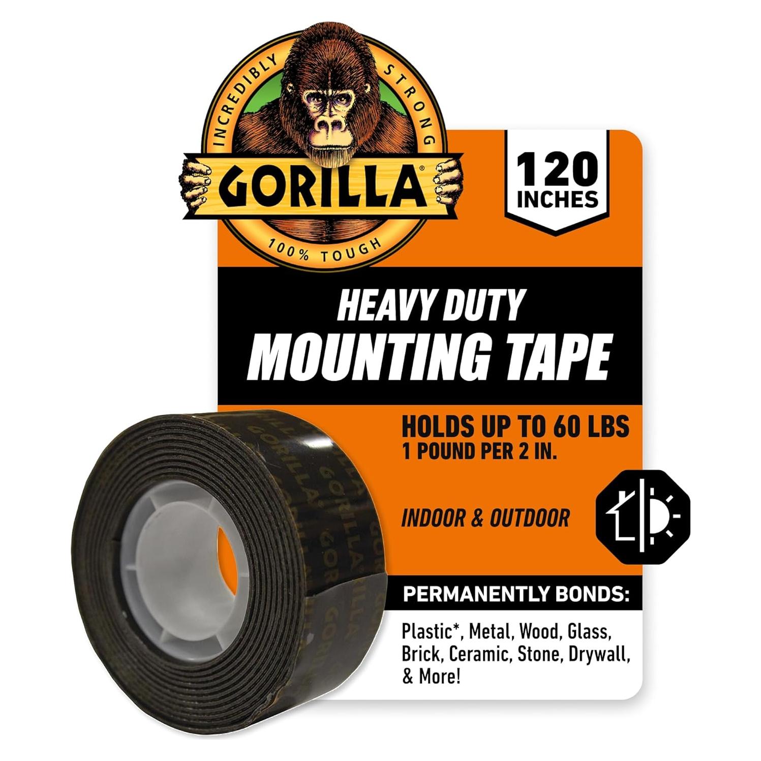 Cinta de Montaje Doble Cara Gorilla 1" x 304.8 cm Resistente