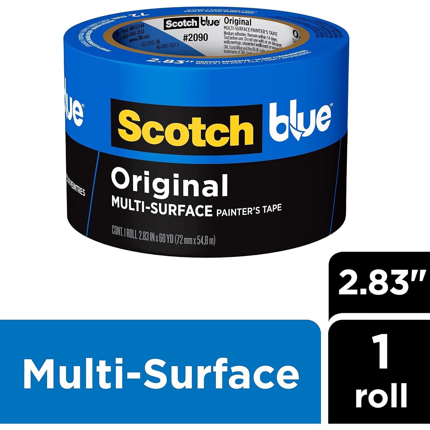Cinta de Pintor Multi-Superficie ScotchBlue 2.83" Ancho 60 Yds
