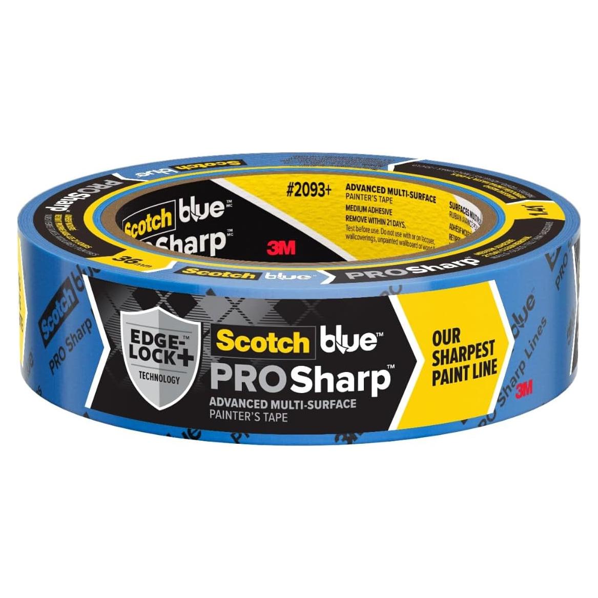 Cinta de Pintor ScotchBlue PROSharp 3.56 cm x 54.86 m Azul