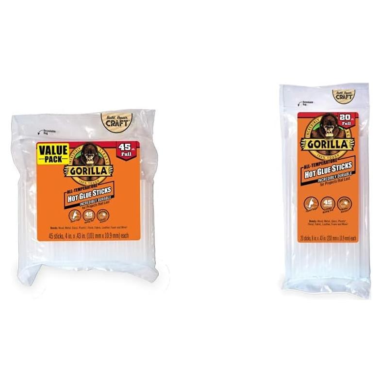 Palitos de Pegamento Caliente Gorilla 10.16 cm 45 Unidades