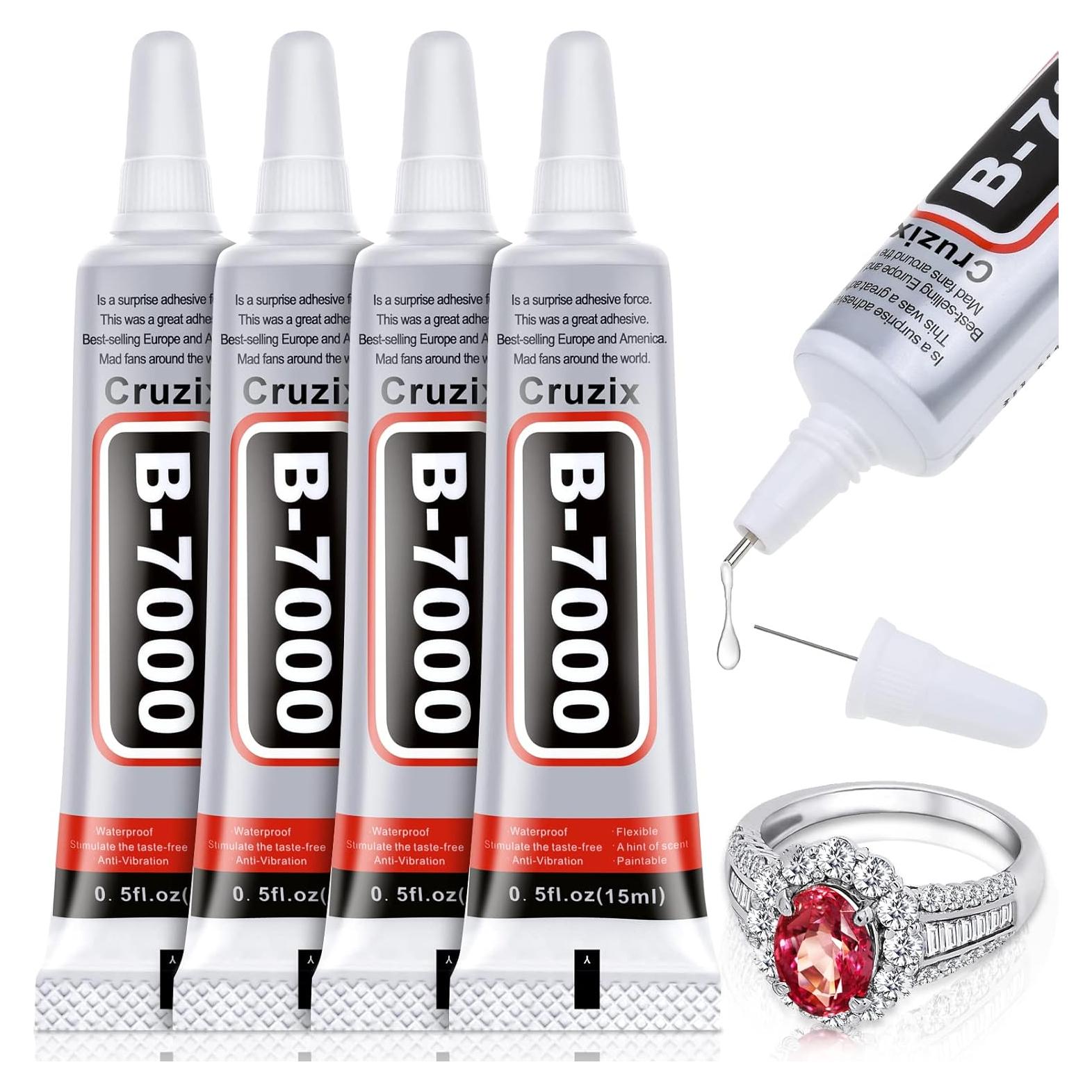 Pegamento B-7000 Cruzix Claro 4x15 ml para Manualidades