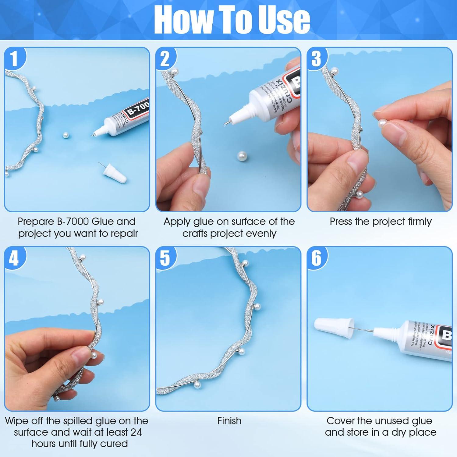 Pegamento B-7000 Cruzix Claro 4x15 ml para Manualidades