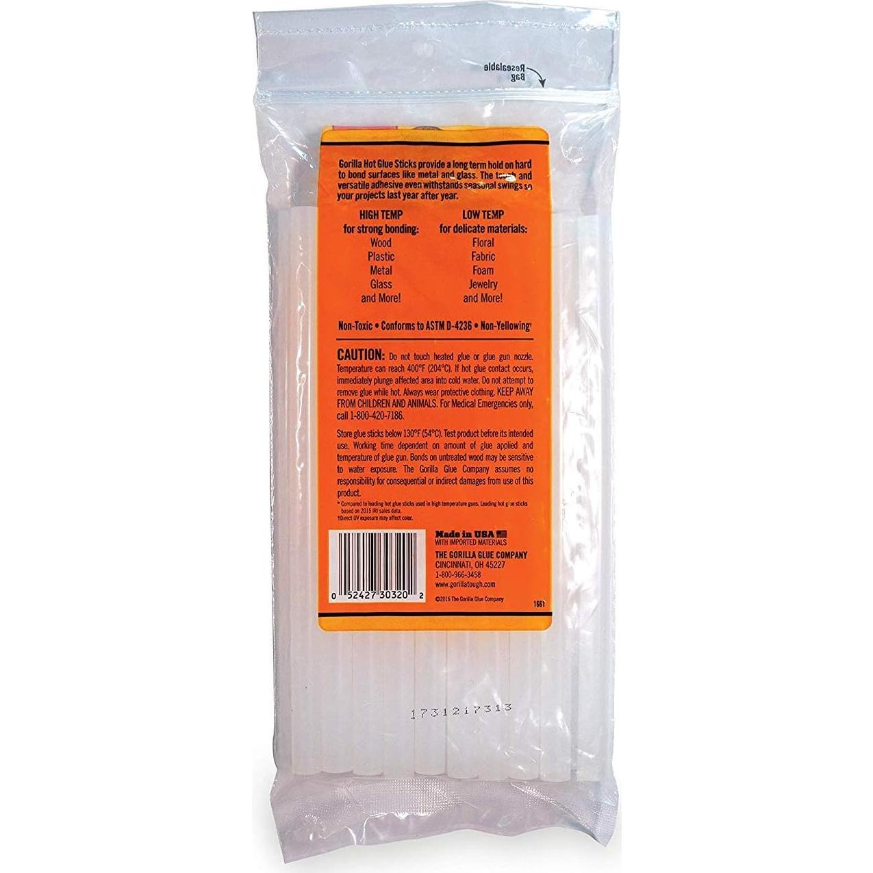 Palitos de Pegamento Caliente Gorilla 20 Unidades 20 cm