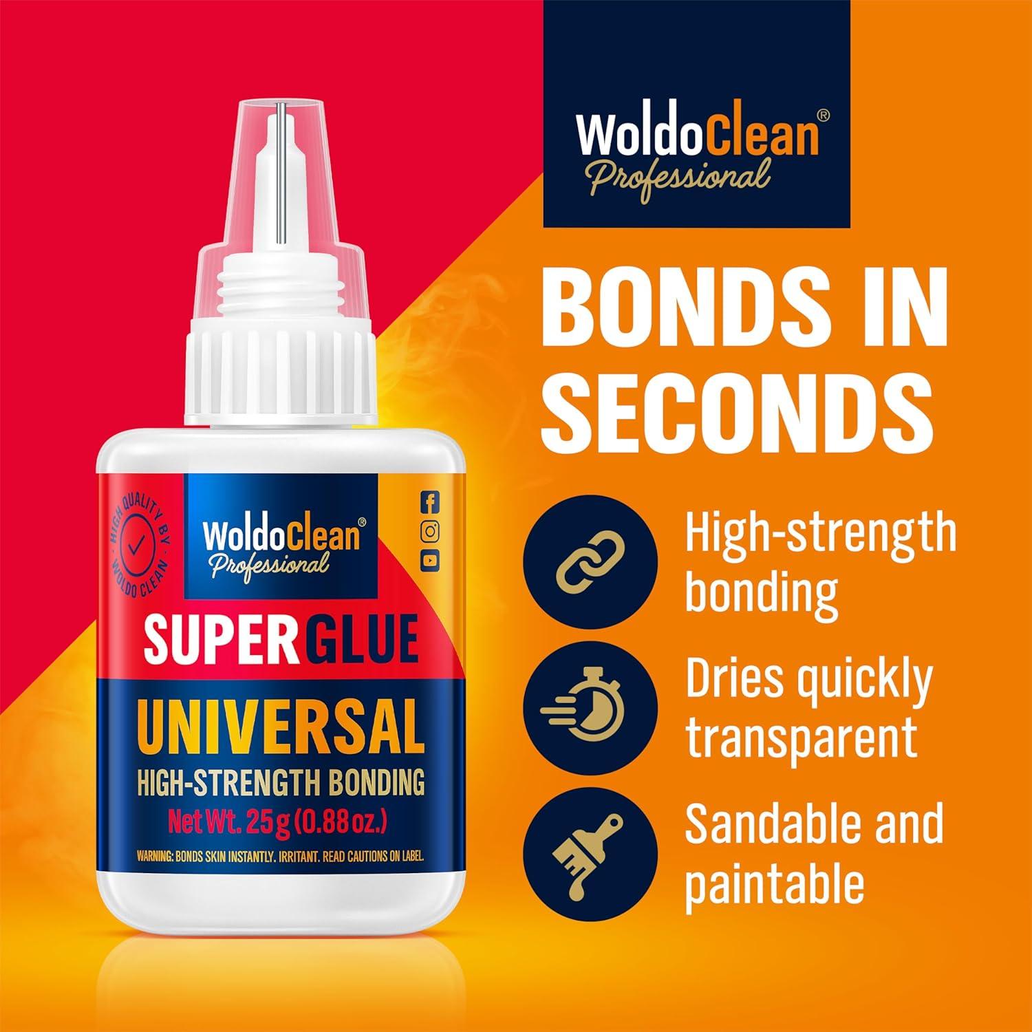 Adhesivo Universal WoldoClean 25g - Super Glue Transparente