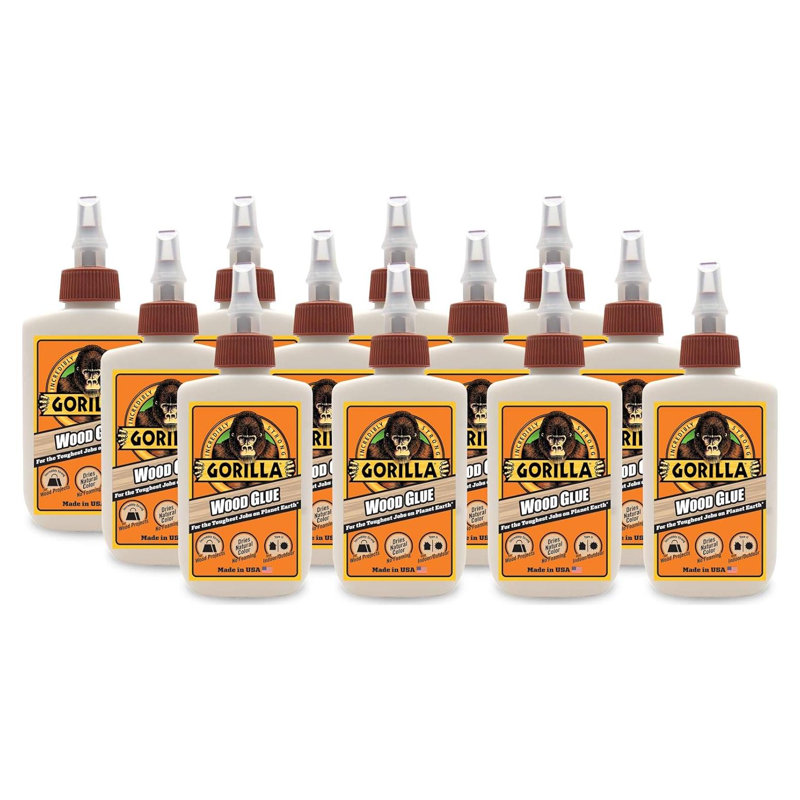 Pegamento para Madera Gorilla, 12 Botellas de 118ml