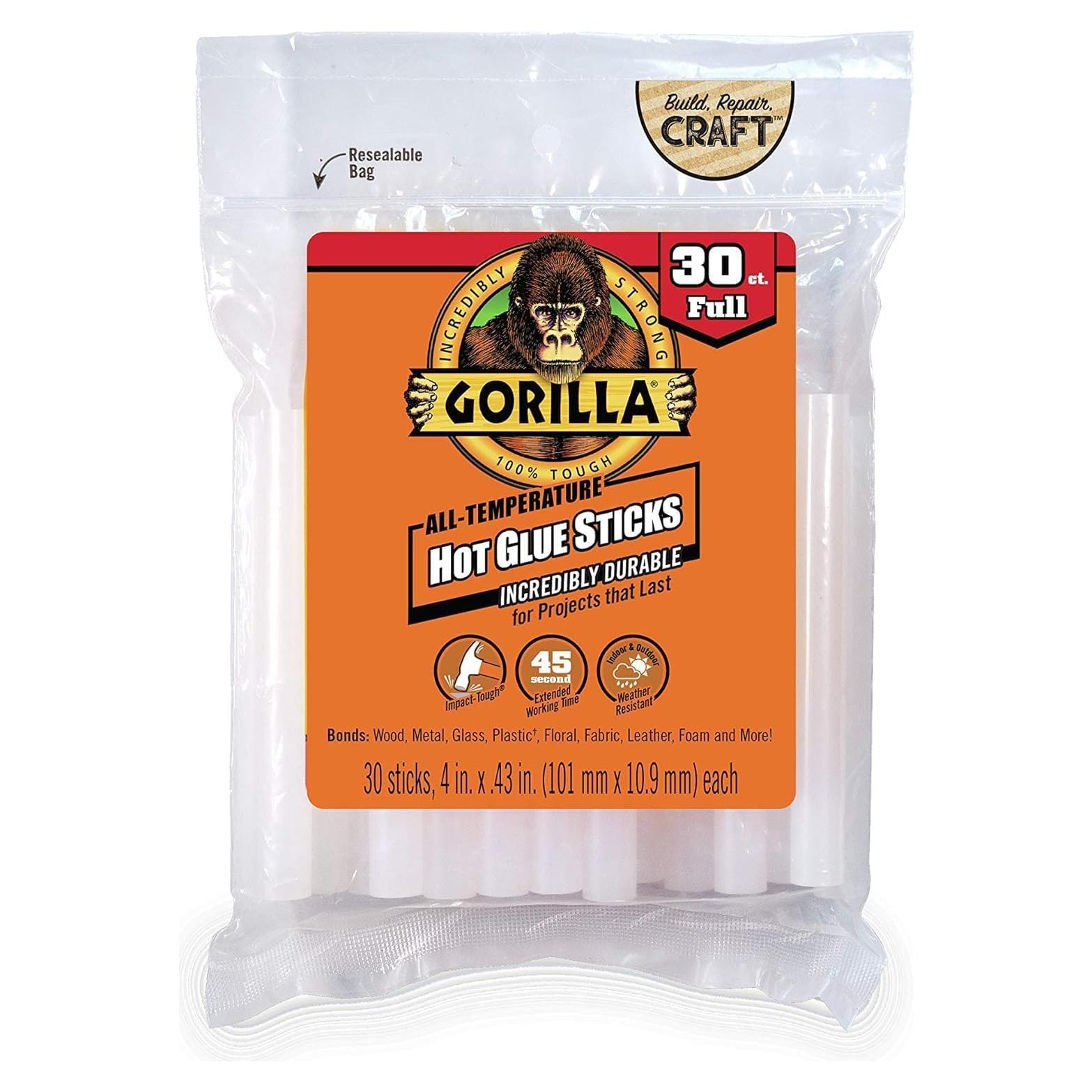 Palitos de Pegamento Caliente Gorilla 30 Unidades 10.16 cm
