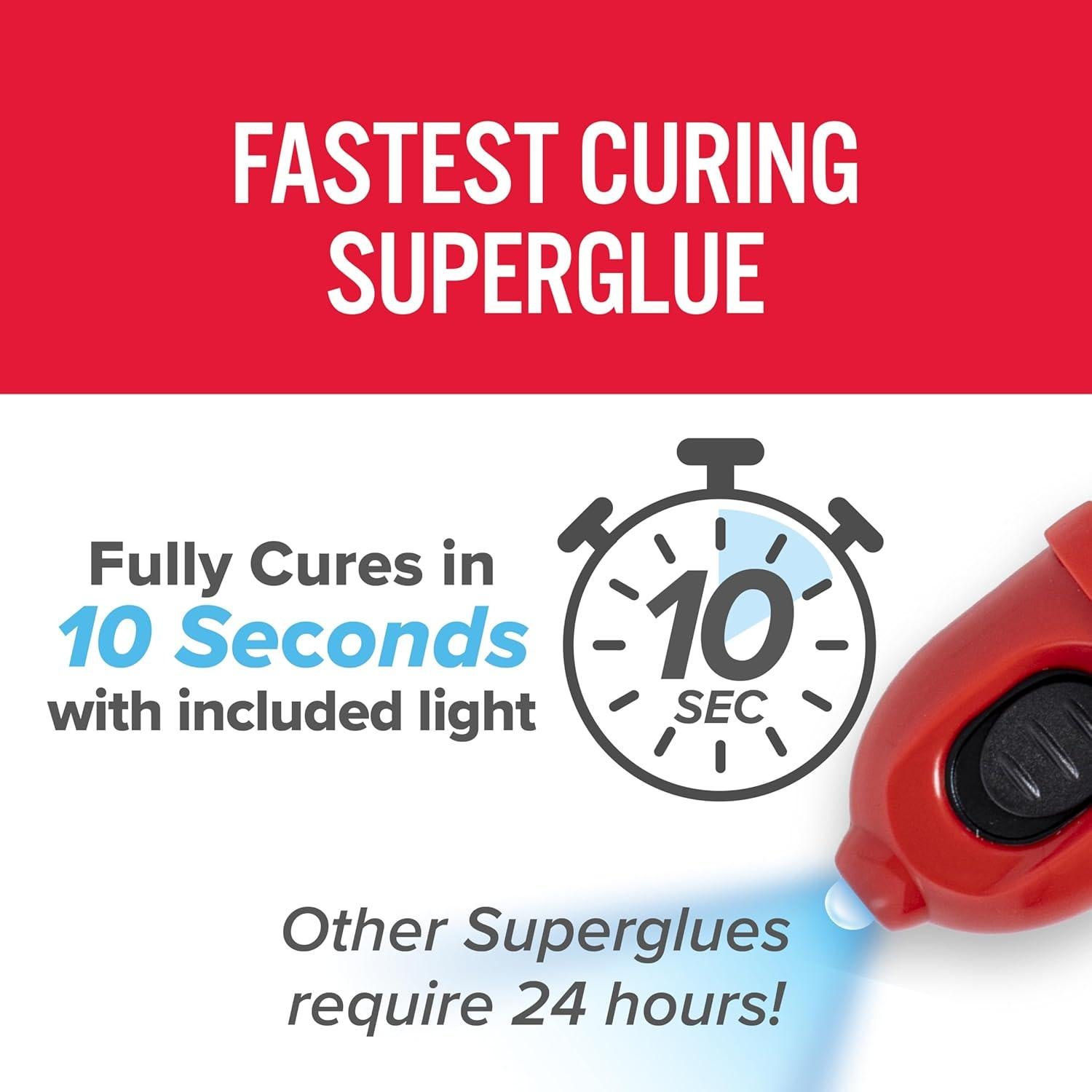 Superpegamento J-B Weld Activado por Luz 5g 2-Pack Transparente