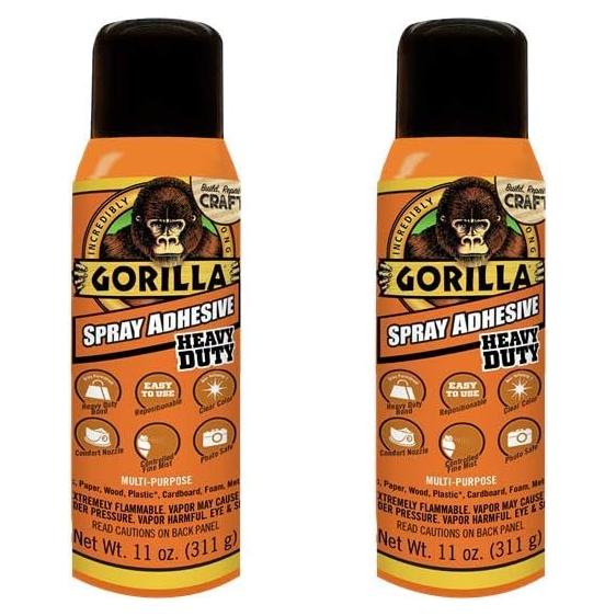 Adhesivo en Spray Gorilla 311g - Alta Resistencia y Reposicionable
