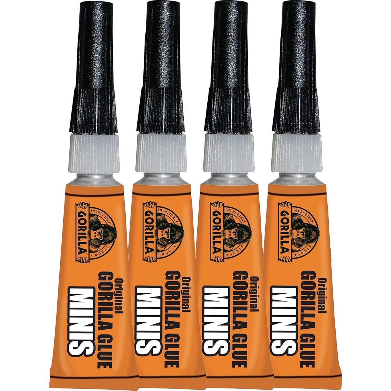 Pegamento Poliuretano Impermeable Gorilla - 4 Tubos 3g (Paquete de 2)