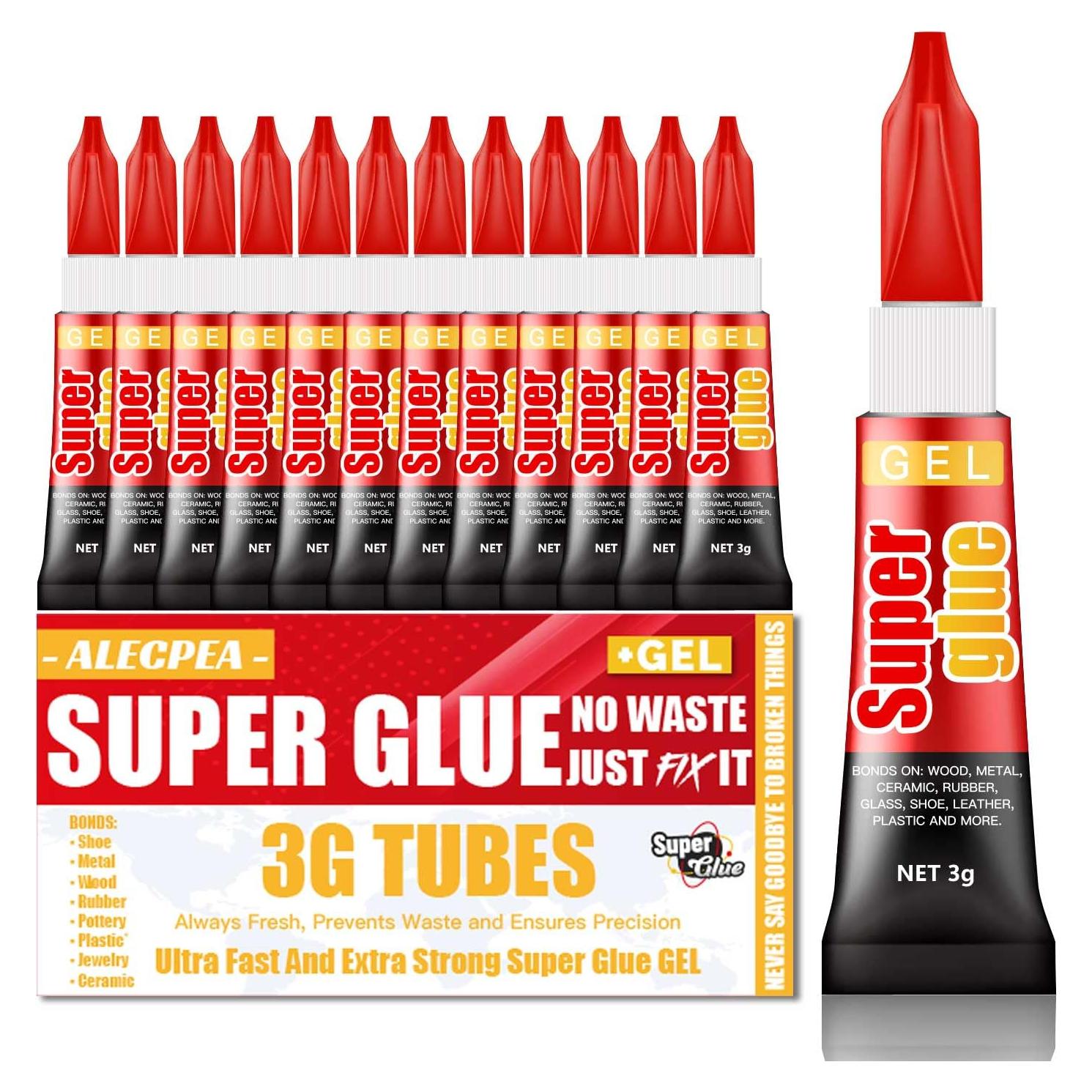 Pegamento en Gel Multiusos ALECPEA 3g x 12 Unidades Rápido