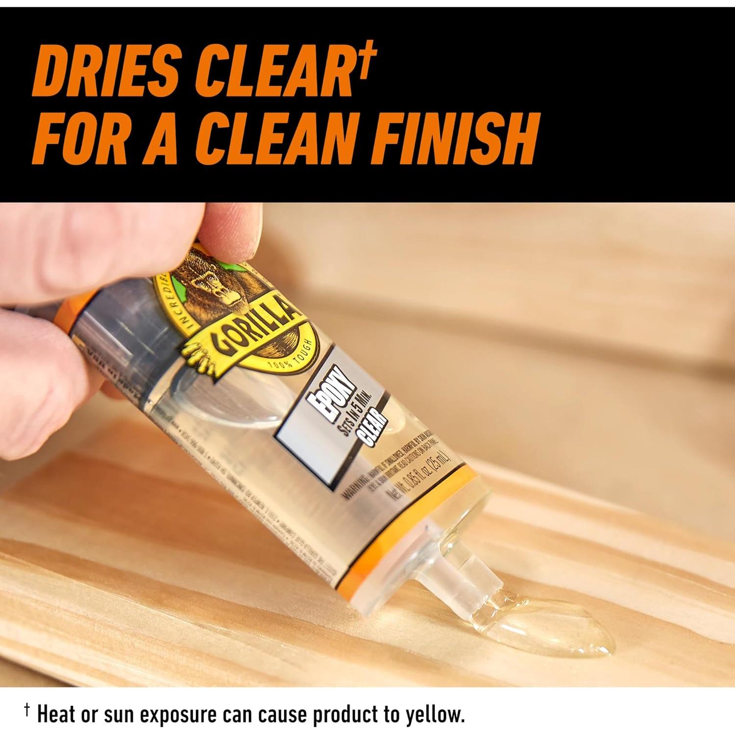 Pegamento Epóxico Gorilla 25 ml Resistente al Agua Transparente