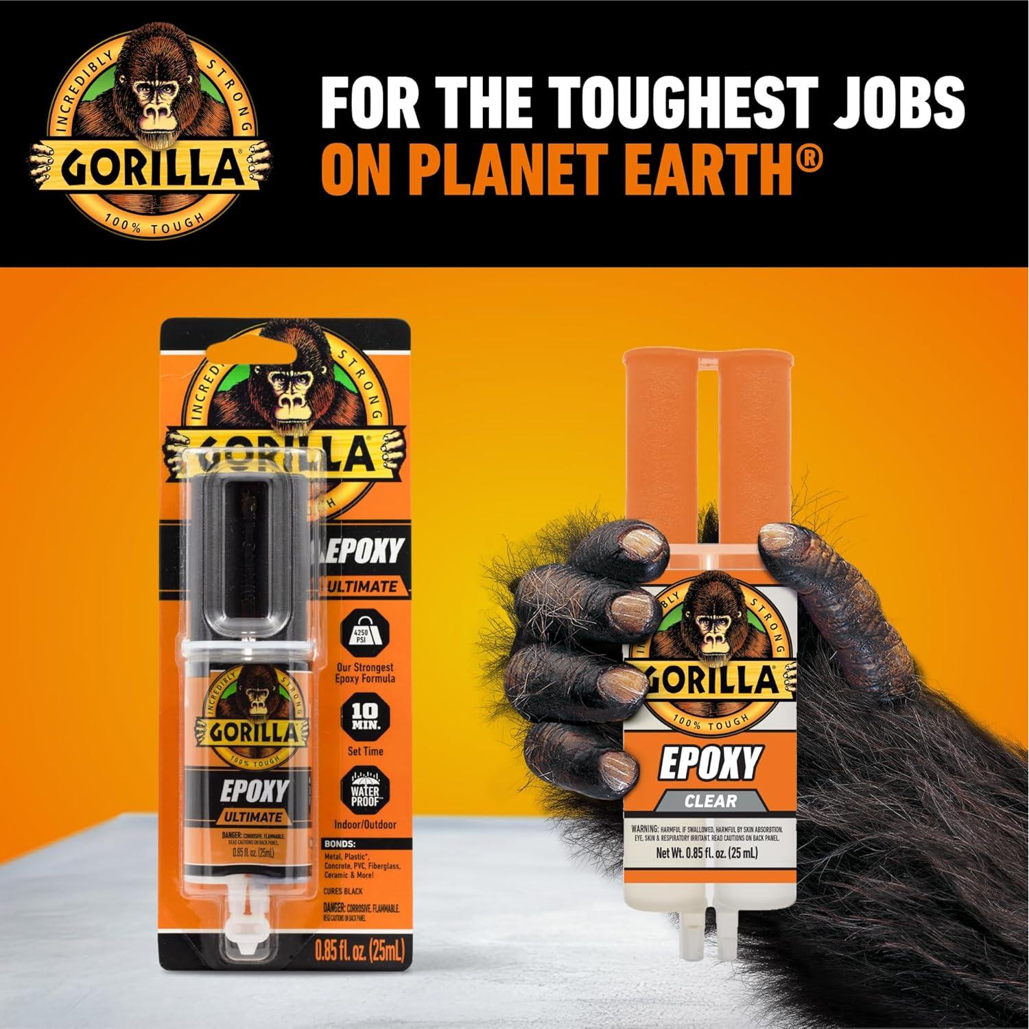 Pegamento Epóxico Gorilla 25 ml Resistente al Agua Transparente