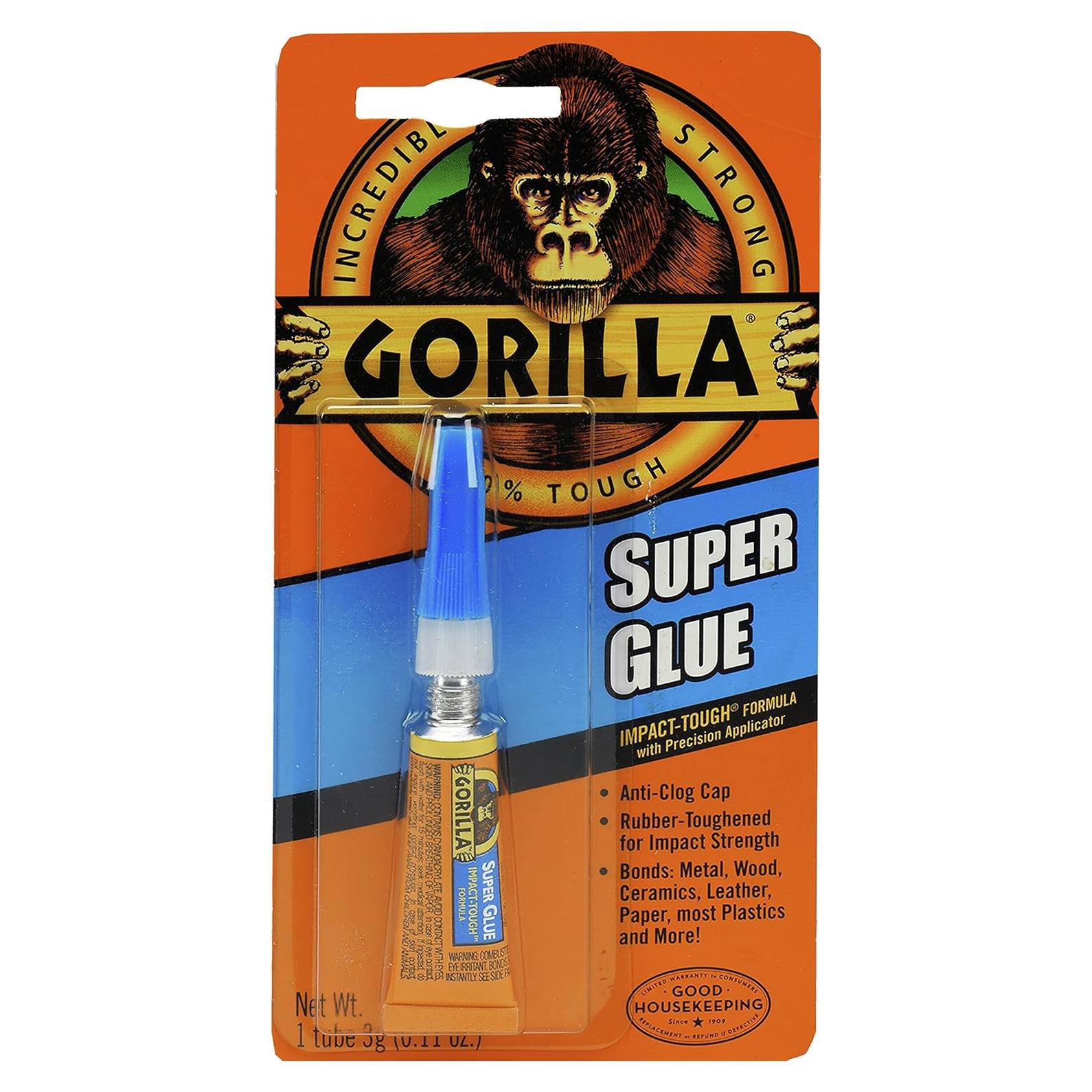 Pegamento Super Gorilla 29.57ml Transparente - Secado Rápido