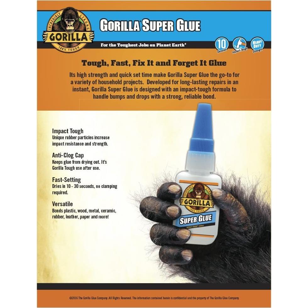 Combo Gorilla Super Glue 15g y Gel 15g - Alta Resistencia