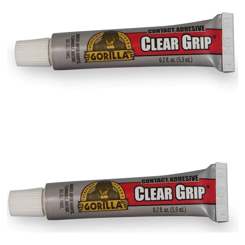 Adhesivo de contacto Gorilla Clear Grip 4 tubos 5.9ml impermeable