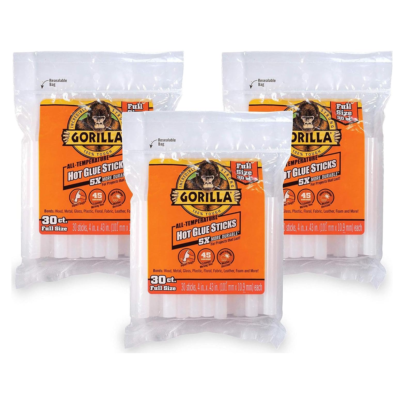 Palitos de Pegamento Caliente Gorilla 30 Unidades 10.16 cm