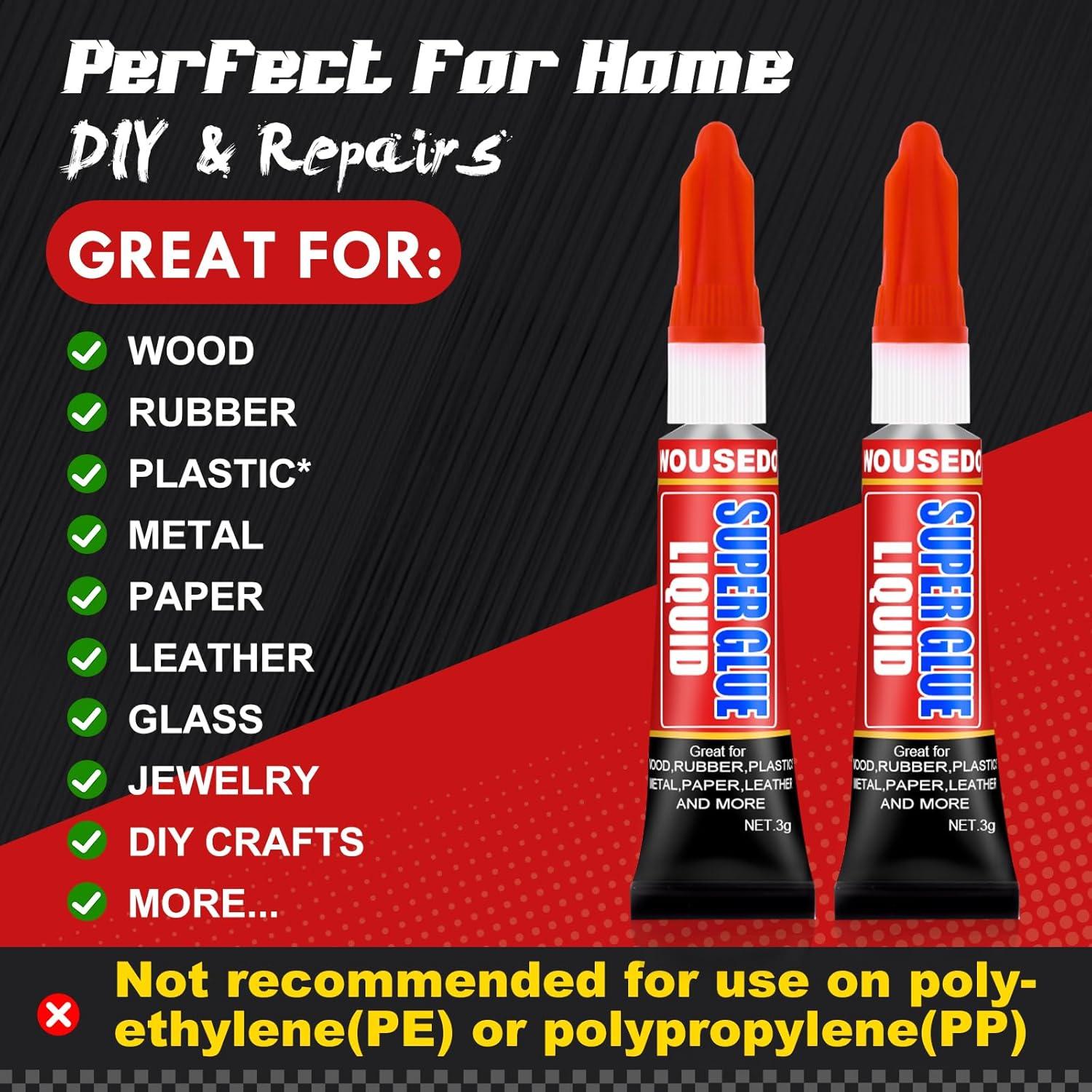 Pegamento Super Líquido WOUSEDO 12 Tubos 3g Cianoacrilato