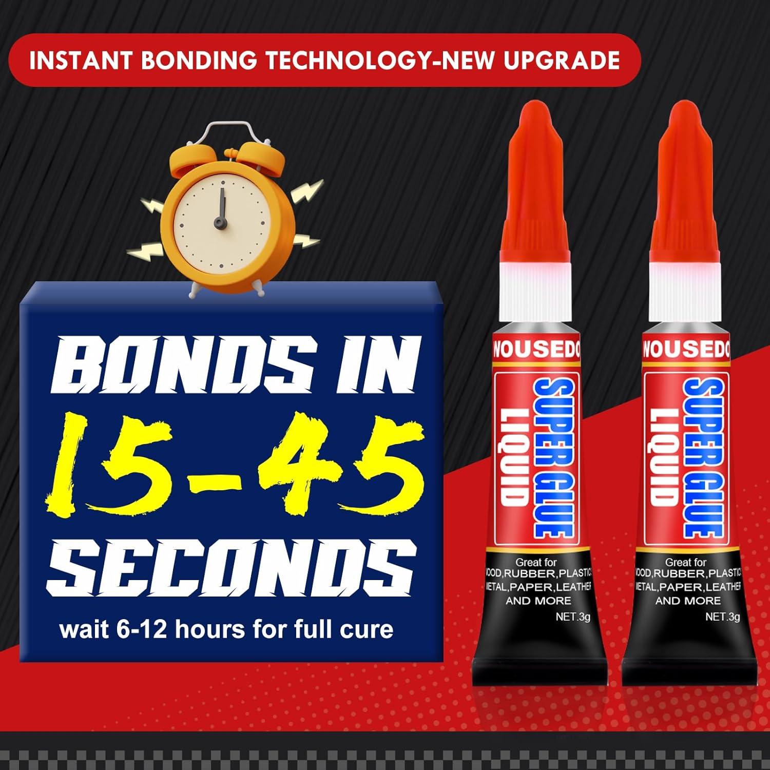 Pegamento Super Líquido WOUSEDO 12 Tubos 3g Cianoacrilato