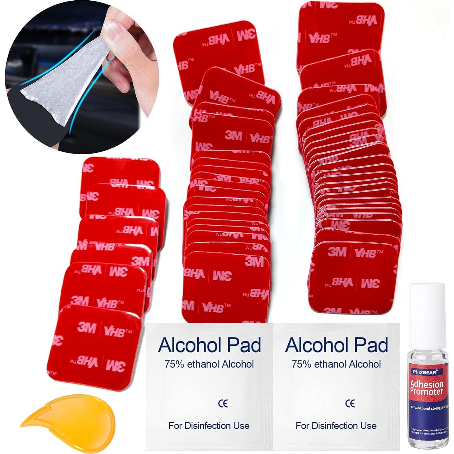 Almohadillas Adhesivas Doble Cara 3M VHB 48 Pcs 3x3.5 cm