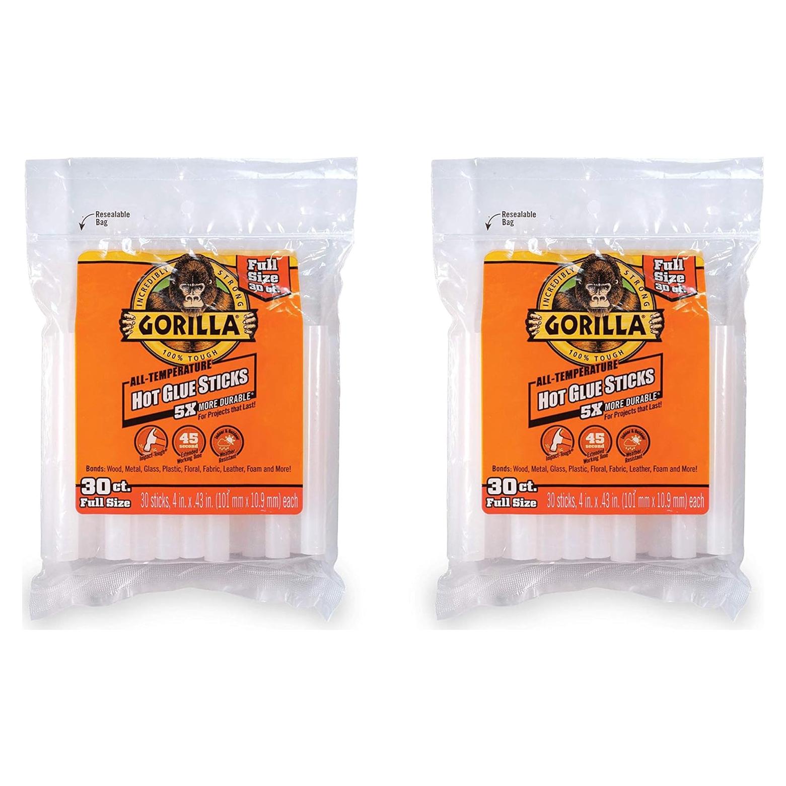 Palitos de Pegamento Caliente Gorilla 30 Unidades 10.16 cm