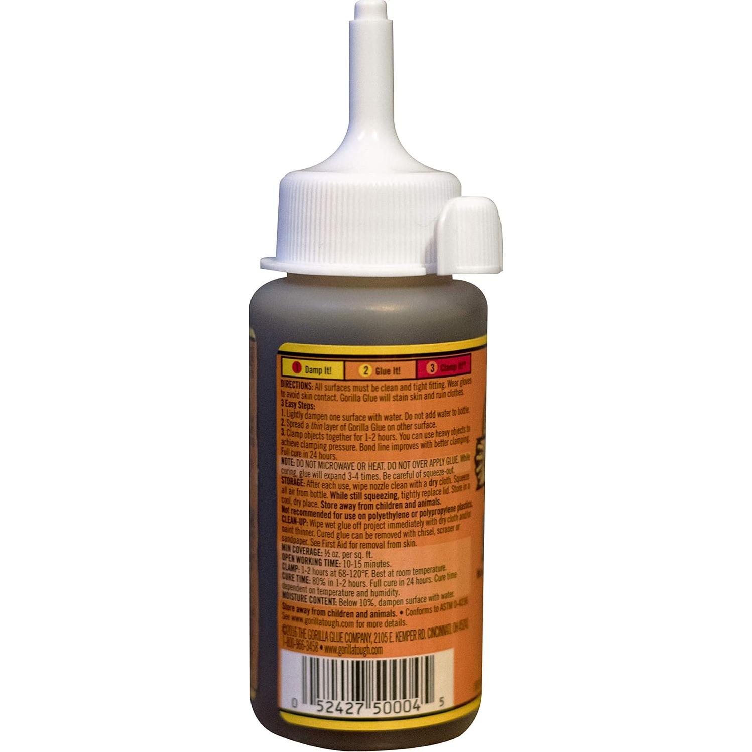 Gorilla Glue Original 4 Onzas, Pegamento Impermeable, Paquete de 2