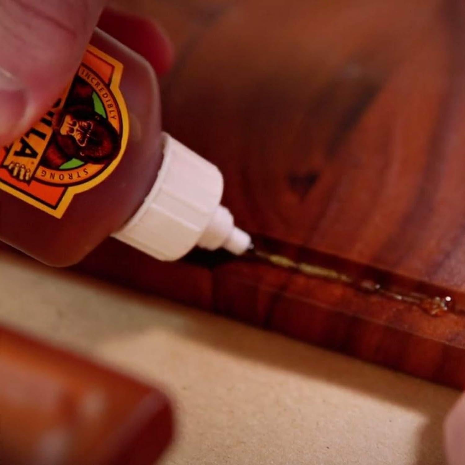 Gorilla Glue Original 4 Onzas, Pegamento Impermeable, Paquete de 2