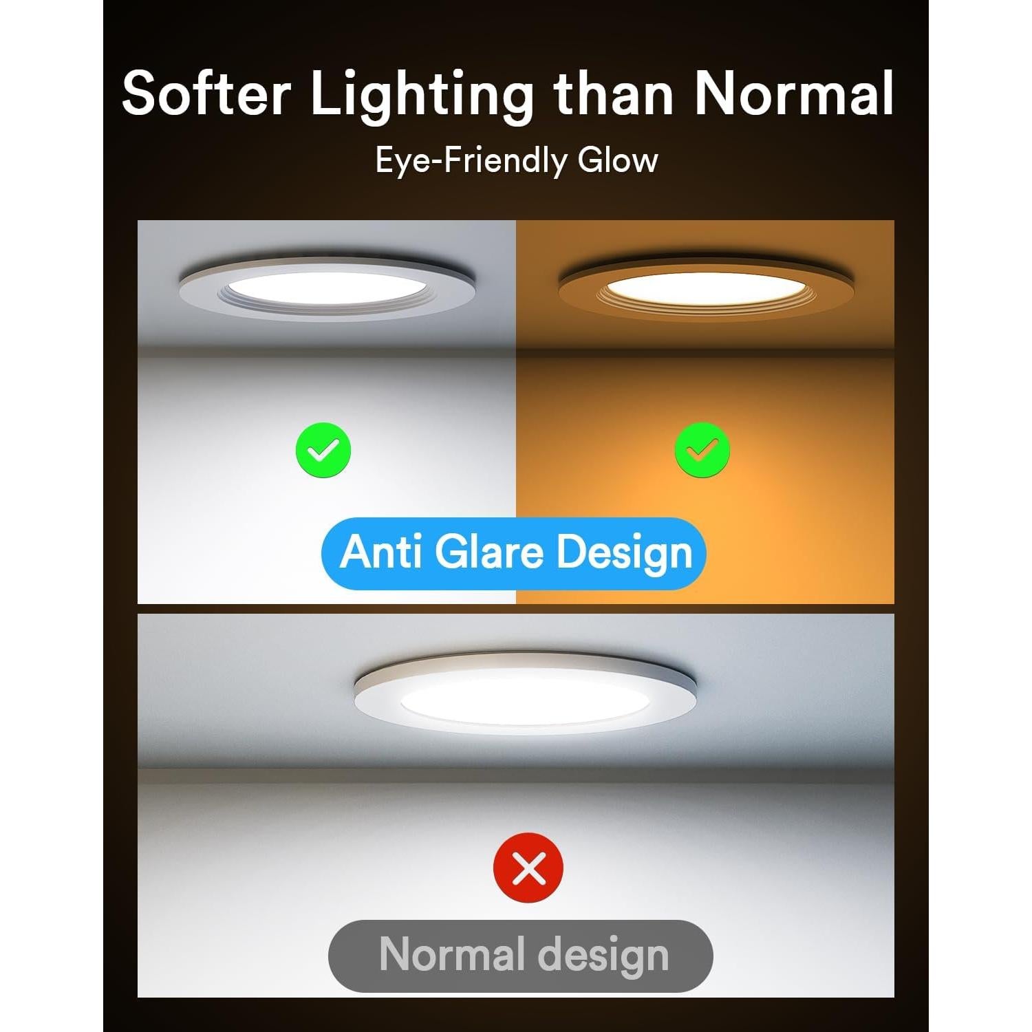 Luz Recesada Inteligente WiFi Lumary 15.24cm 13W RGBWW 4PCS