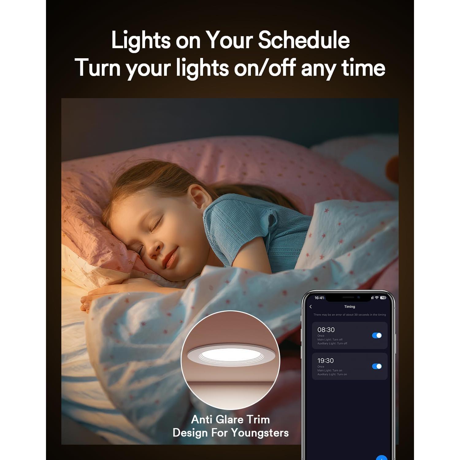 Luz Recesada Inteligente WiFi Lumary 15.24cm 13W RGBWW 4PCS