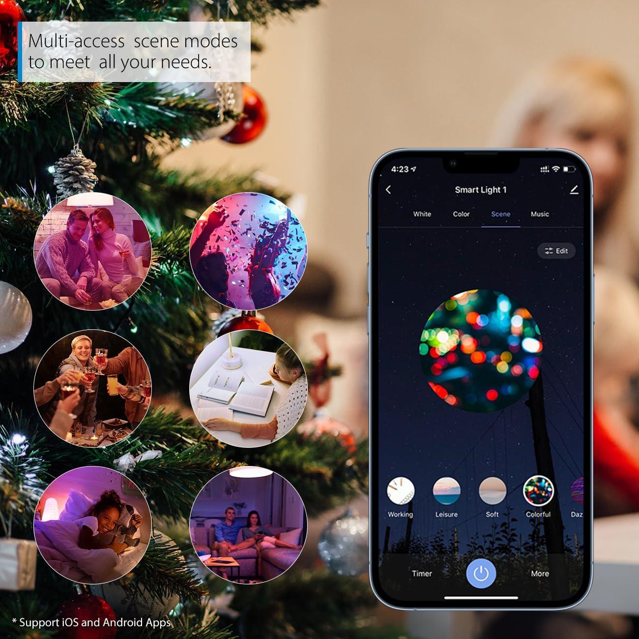 Bombilla Inteligente LED LVWIT BR30 Wi-Fi 8.5W RGB Paquete de 2