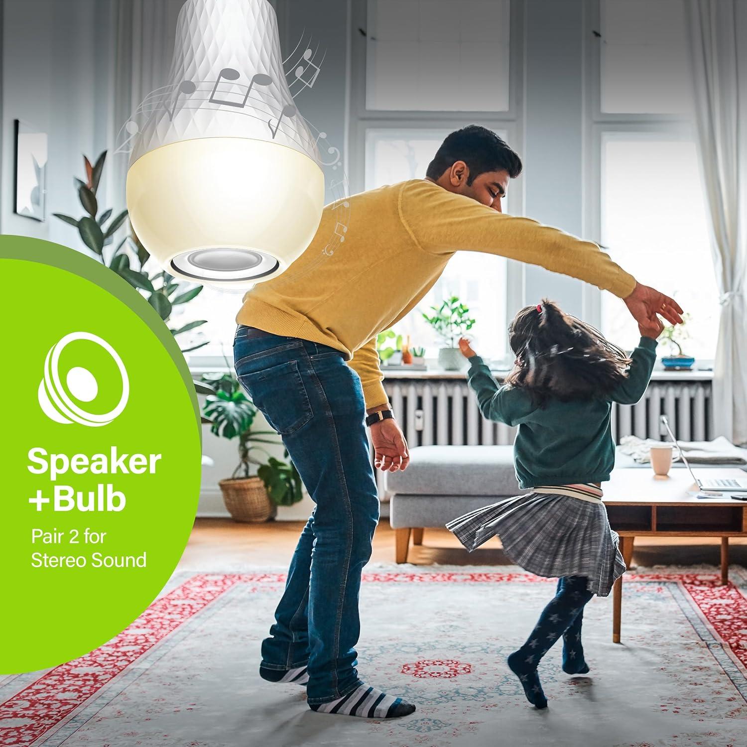 Bombilla LED A19 Feit Electric con Altavoz Bluetooth 12W 3000K