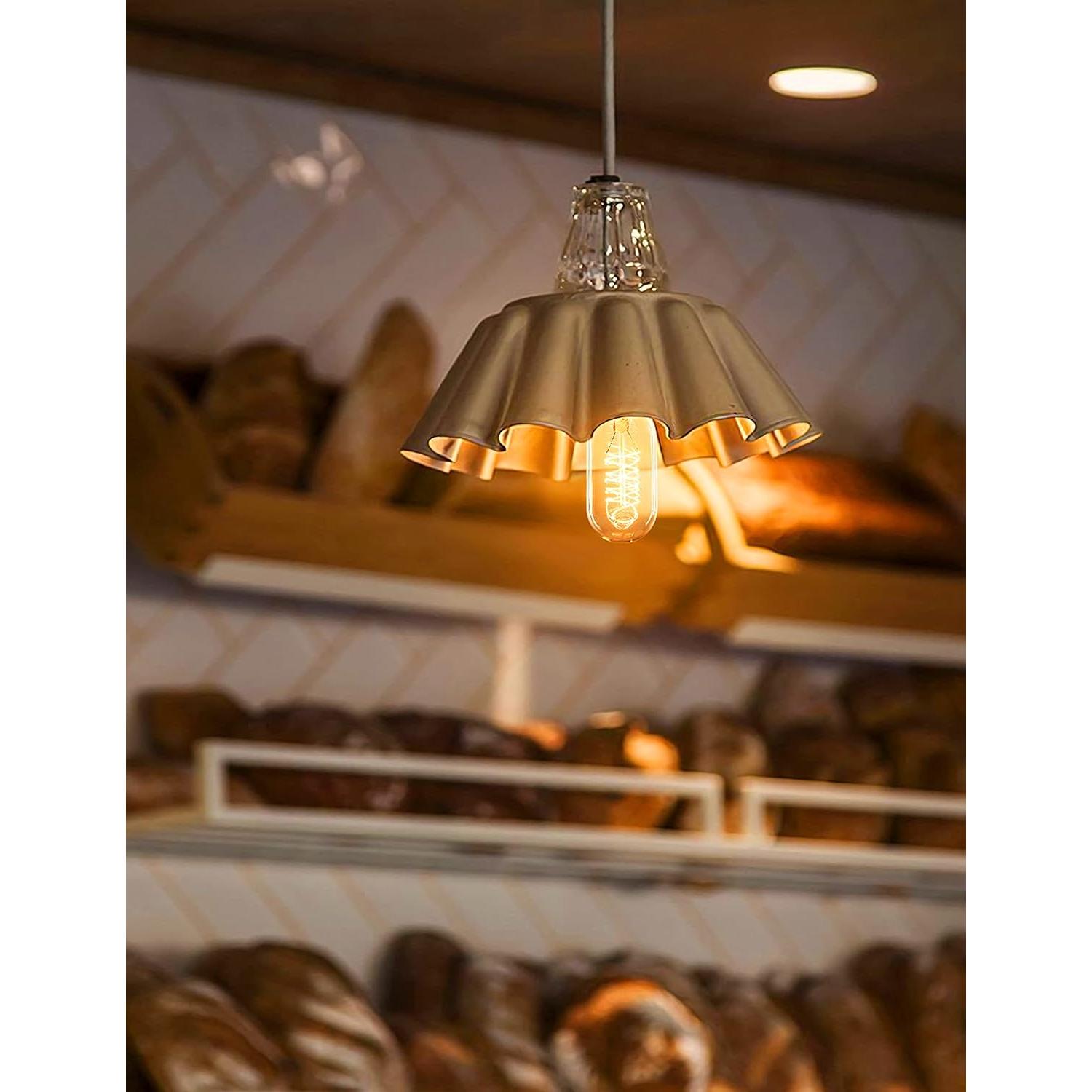 Bombillas Edison DORESshop 40W Regulables Ámbar 2700K Paquete de 4