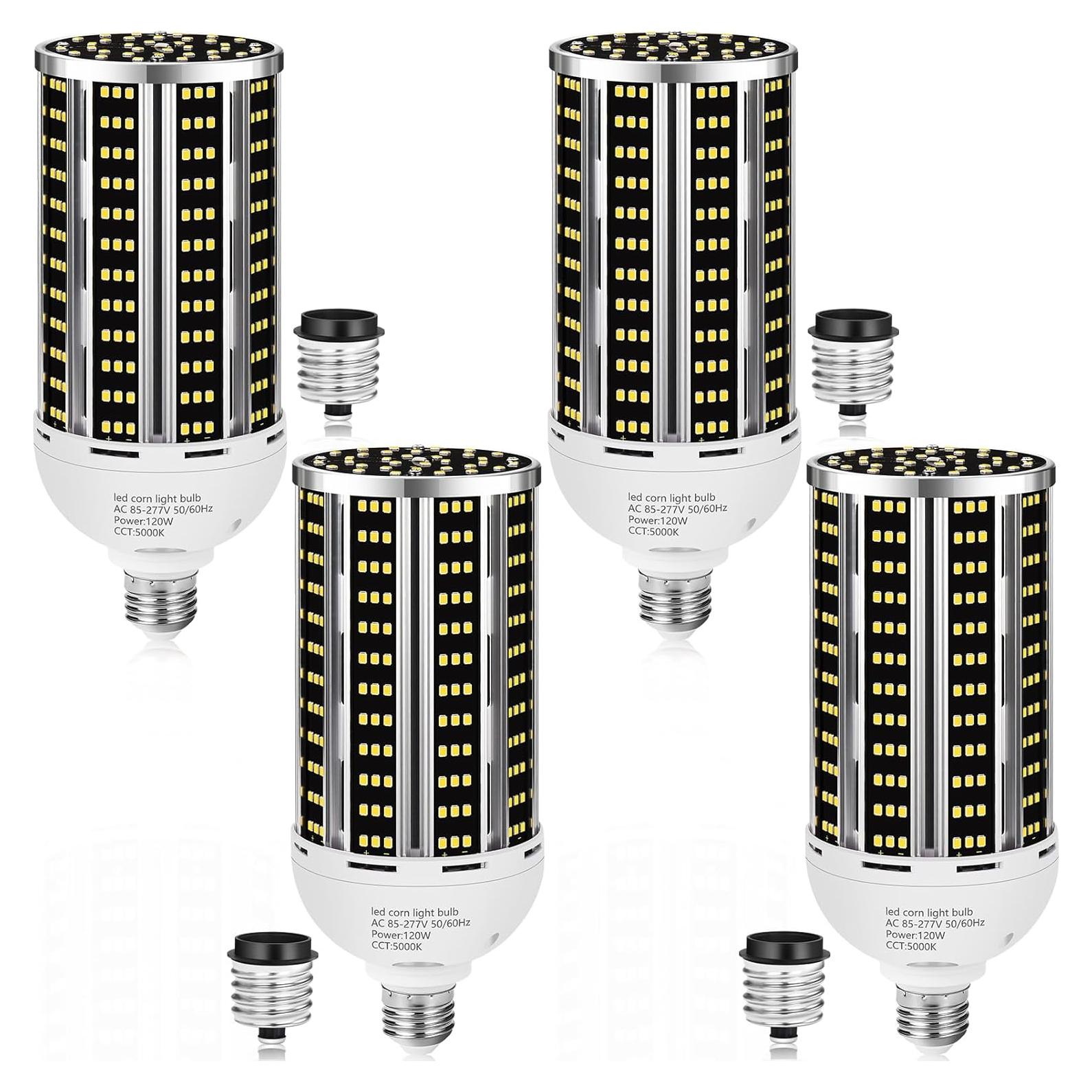 Paquete de 4 Bombillas LED de Maíz YANYCN 120W Luz Diurna 5000K