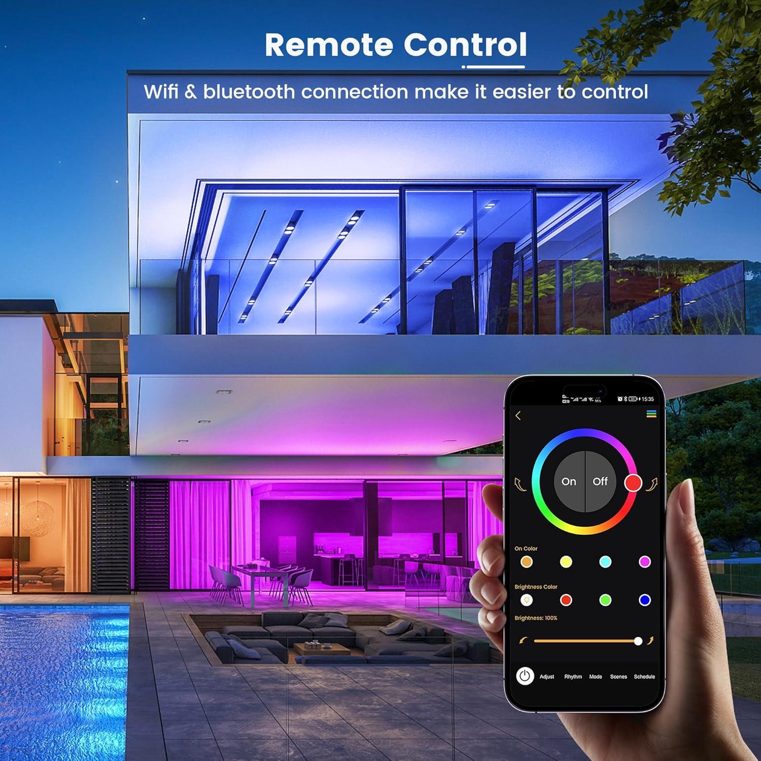 Bombilla inteligente OHLUX BR30 WiFi 10W RGB, paquete de 8