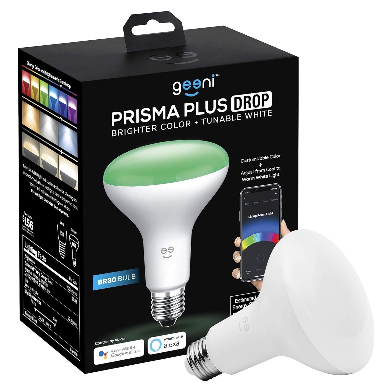 Bombilla LED Wi-Fi Geeni Prisma Plus Drop E26 BR30 Multicolor