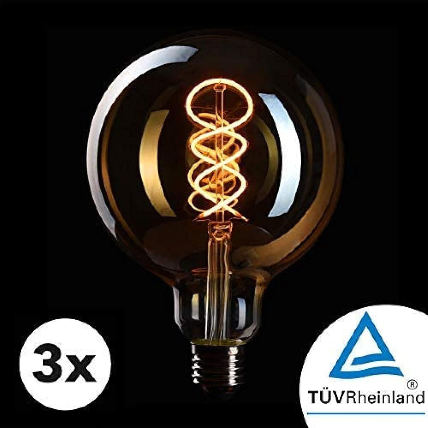 Bombilla Edison Regulable Crown LED E26 5W 2200K 372 Lúmenes