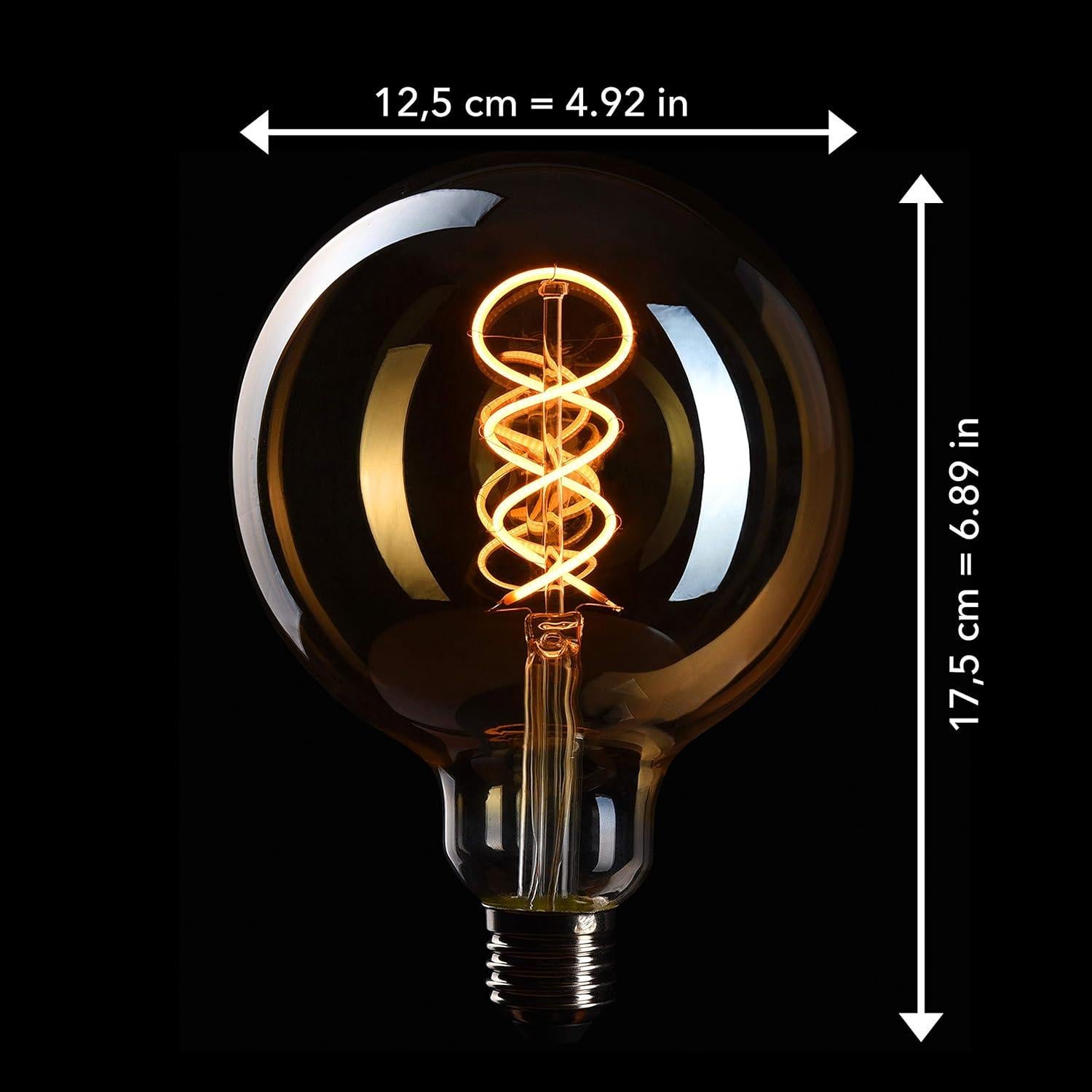 Bombilla Edison Regulable Crown LED E26 5W 2200K 372 Lúmenes