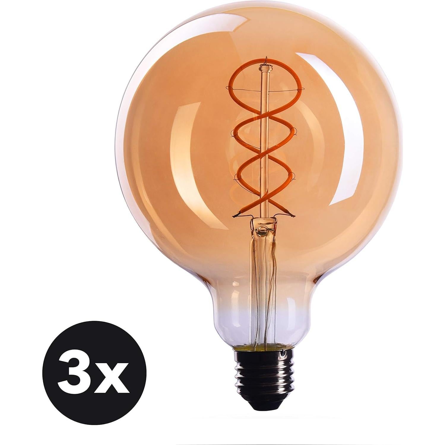 Bombilla Edison Regulable Crown LED E26 5W 2200K 372 Lúmenes