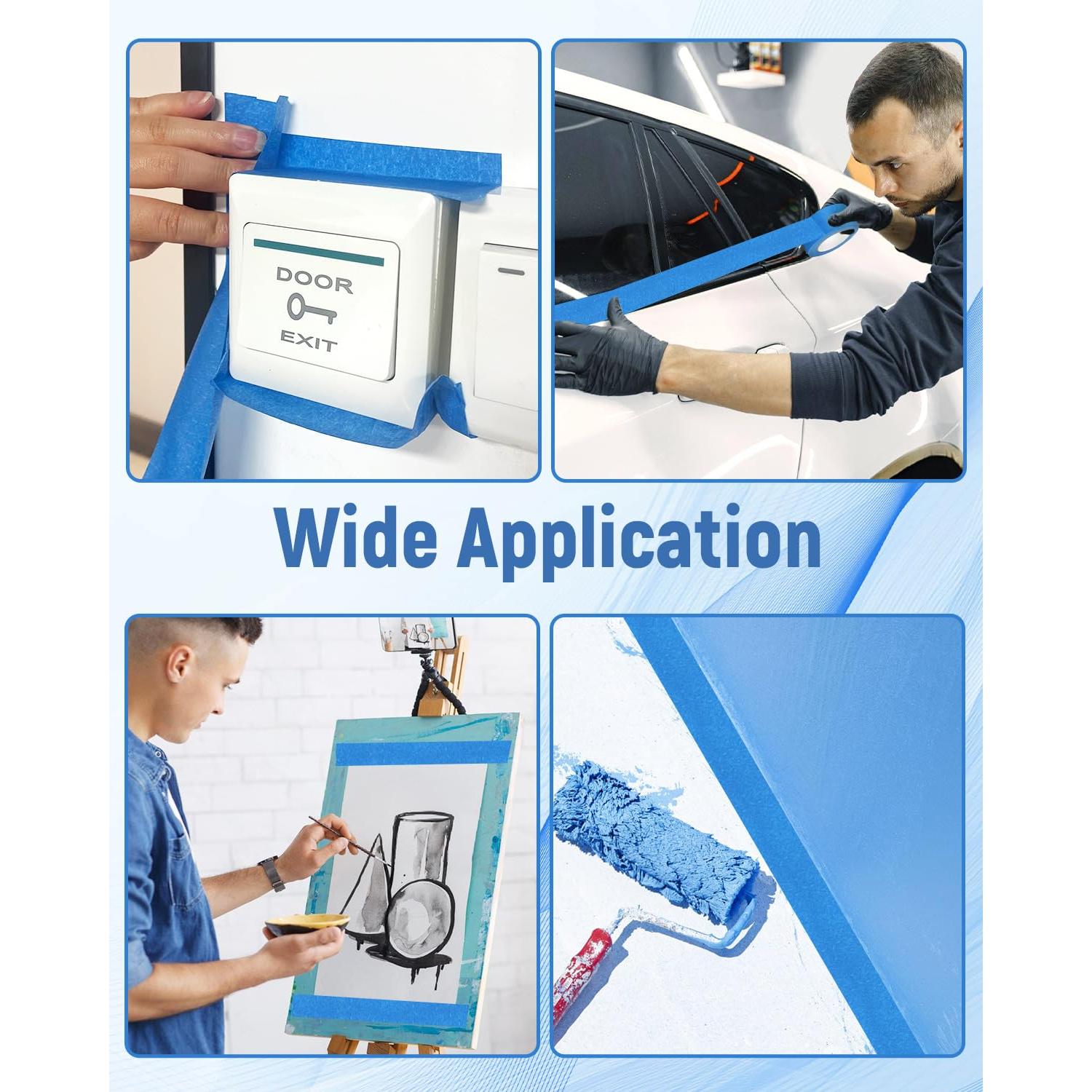 Cinta de Pintor Azul Lzerking 12 Rollos 4.78 cm x 50.29 m