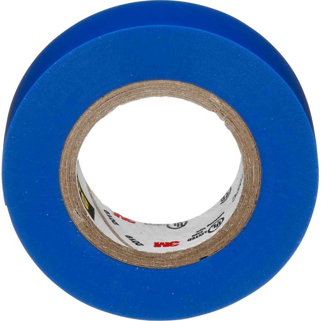 Cinta Eléctrica Scotch 35 1/2" x 20' Azul 10 Rollos Profesional